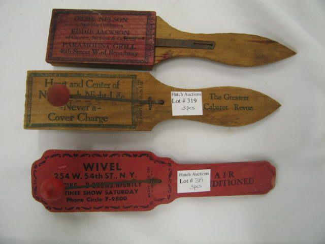 Appraisal: Antique Party Noise Makers from cabaret show Ozzie Nelson show