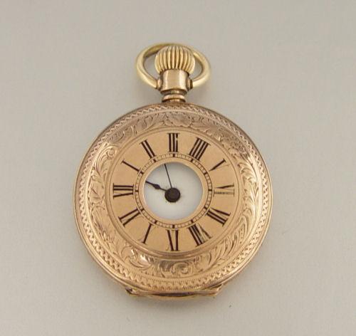 Appraisal: VICTORIAN DEMI-HUNTER POCKET WATCH Swiss movement and watch on the