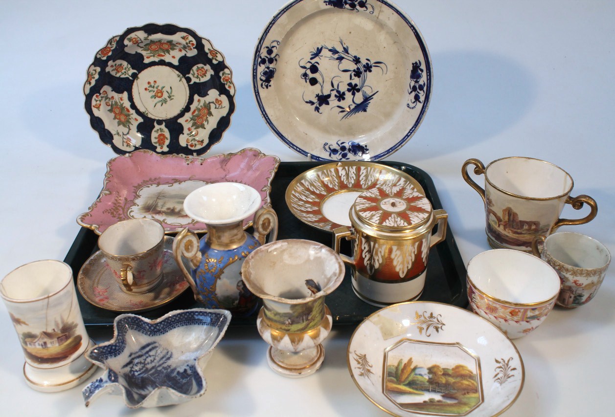 Appraisal: Various thC and later pottery and porcelain plates to include