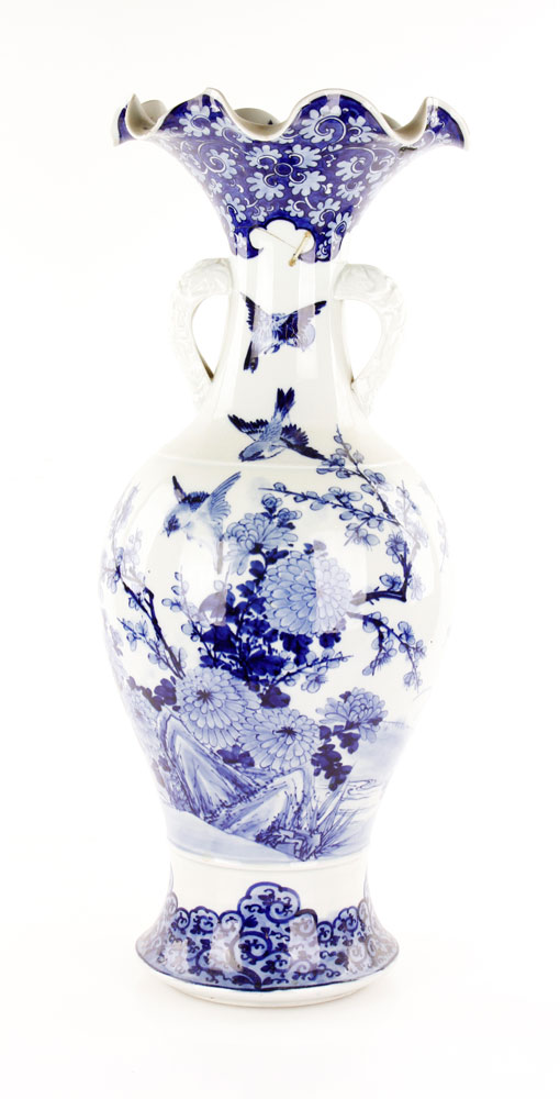 Appraisal: - th C Chinese Blue and White Vase th century