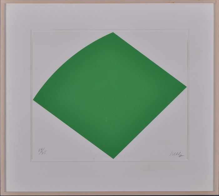 Appraisal: ELLSWORTH KELLY b UNTITLED GREEN Lithograph numbered signed lower right