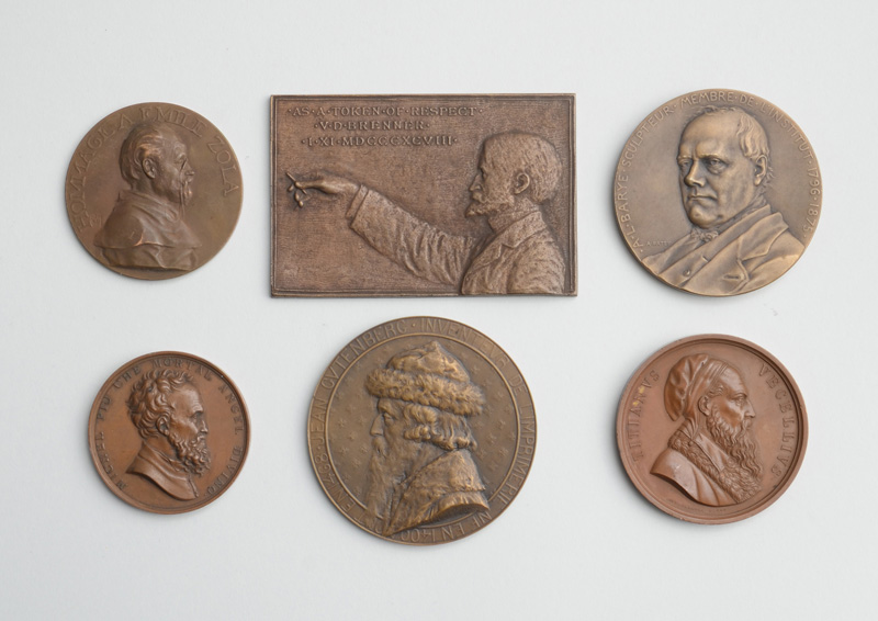 Appraisal: GROUP OF BRONZE COMMEMORATIVE MEDALS Relating to the arts and