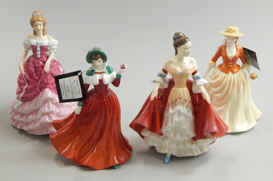 Appraisal: Four Royal Doulton figurines from the Pretty Ladies series boxed