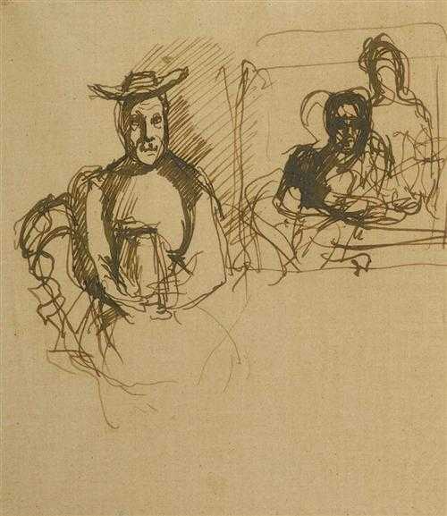 Appraisal: BALTHUS Paris - La Rossini re Figure study - seated