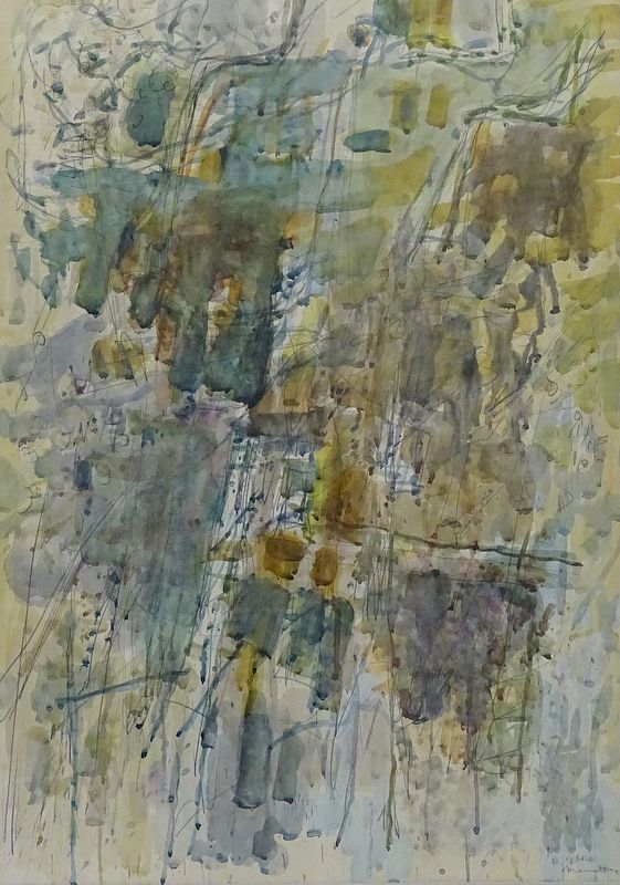 Appraisal: Avigdor Stematsky - Avigdor Stematsky - Water color inches high