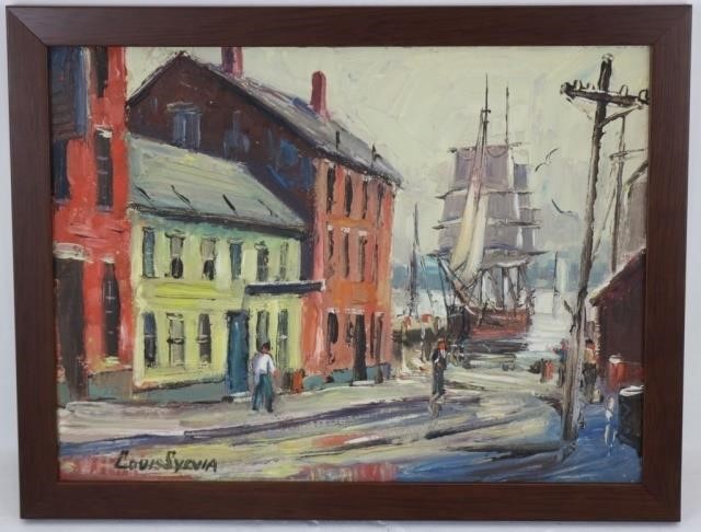 Appraisal: LOUIS SYLVIA - SO DARTMOUTH ARTIST OIL PAINTING TITLED OLD