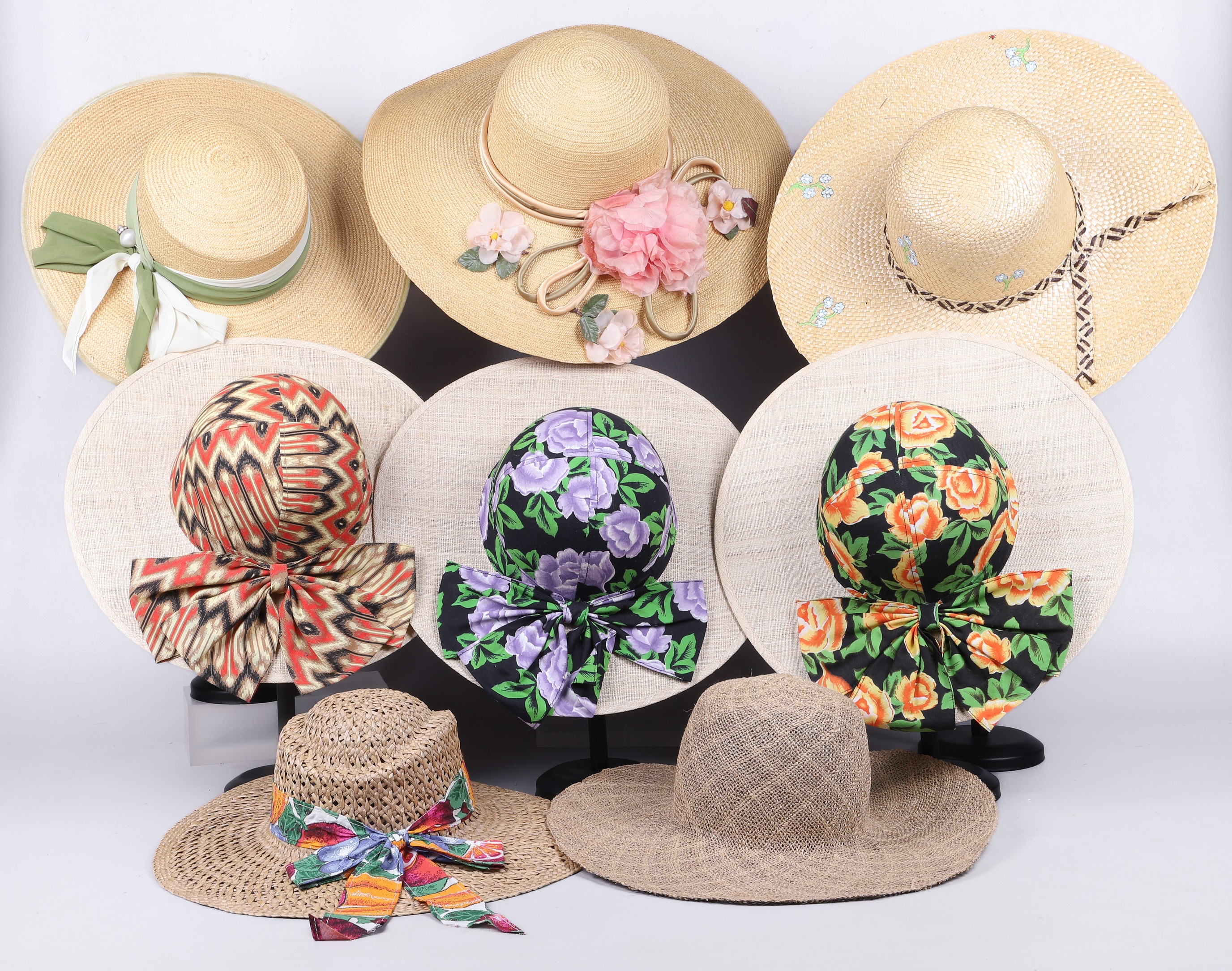 Appraisal: 's 's Straw sunhats to include Betmar Street Smart straw