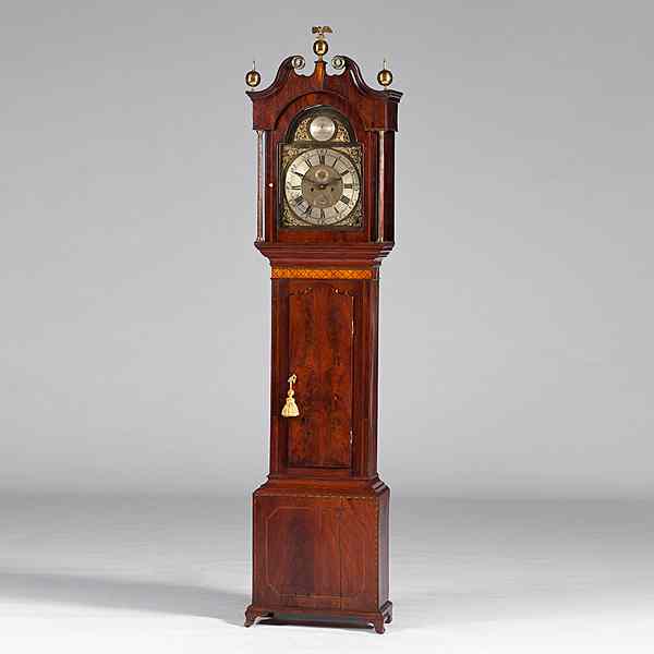 Appraisal: Irish Tall Case Clock Irish ca - s An eight-day