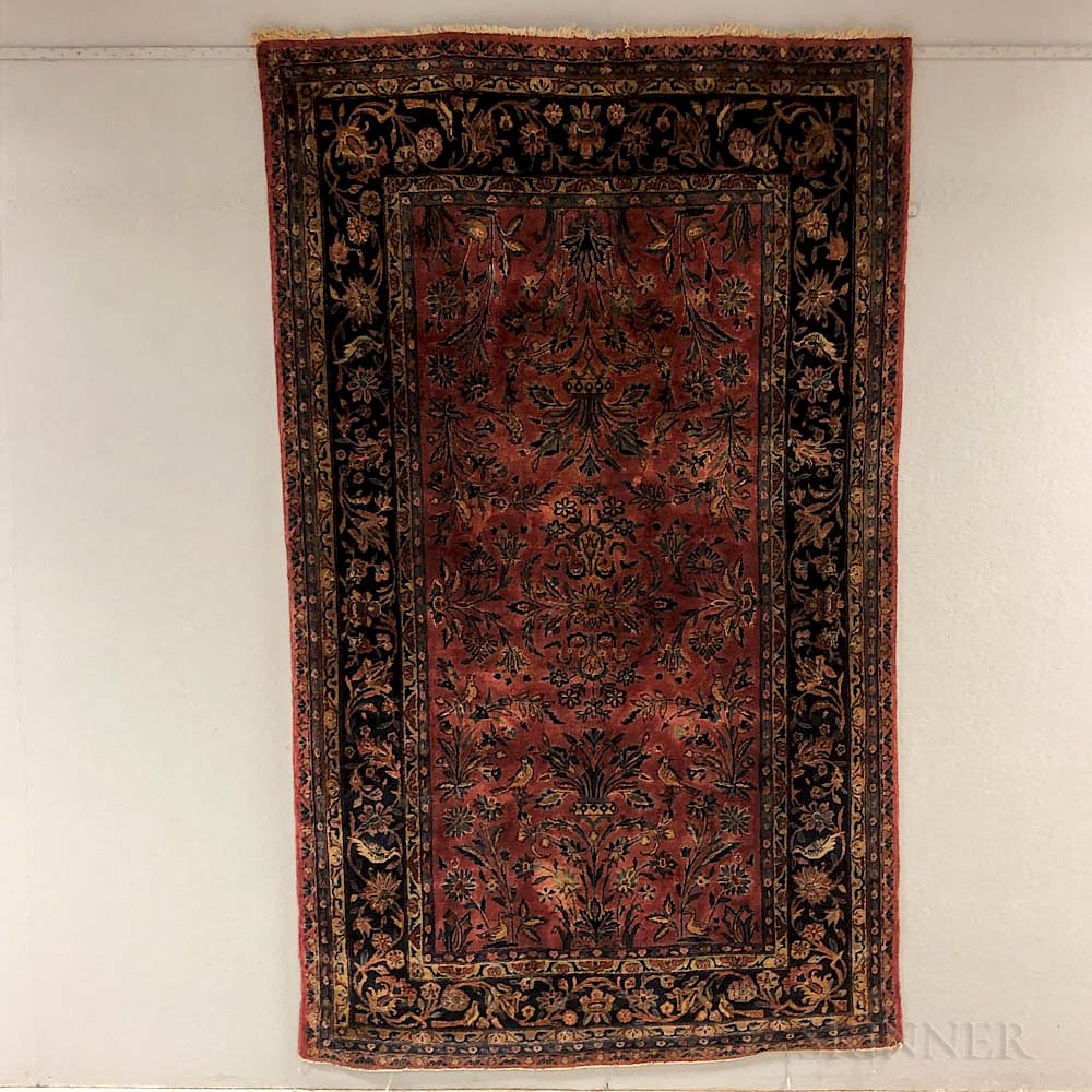 Appraisal: Kashan Rug Kashan Rug Iran c with stylized vases and