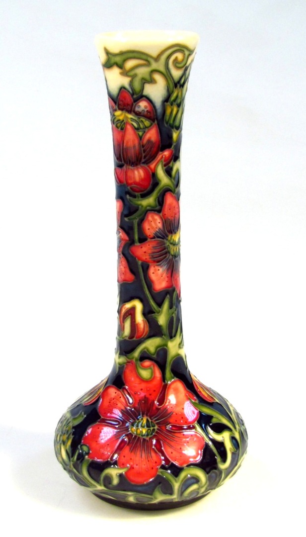 Appraisal: A Moorcroft vase by Kori of bellied form with slender