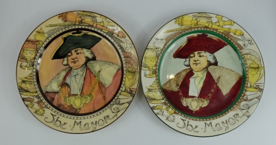 Appraisal: Royal Doulton early Dickens seriesware rack plate The Mayor D