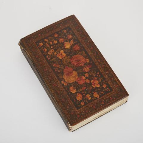 Appraisal: Persian Qajar Lacquer Bound Illuminated Qur an th century written