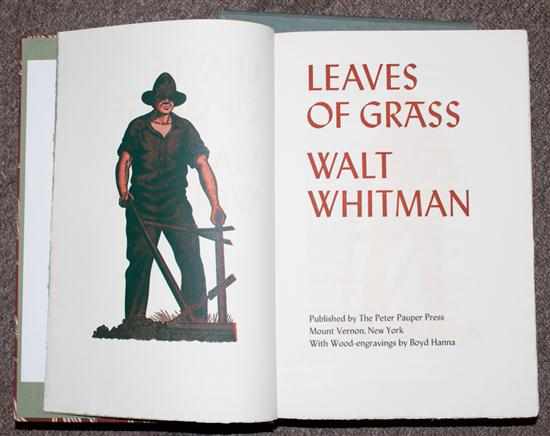 Appraisal: Fine Press Illustration Walt Whitman ''Leaves of Grass '' Mid-century