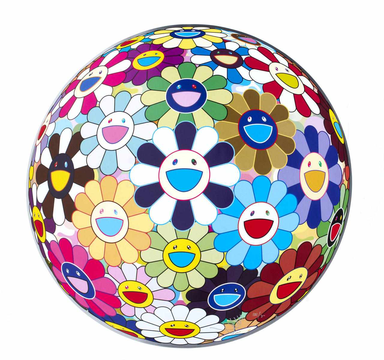 Appraisal: Takashi Murakami born Flowerball -D Kindergarten Offset lithograph in colors