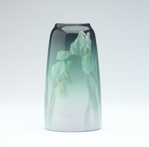 Appraisal: ROOKWOOD Iris glaze tapering vase beautifully painted by Carl Schmidt