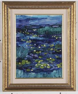 Appraisal: Johannes Schiefer New York Netherlands France - Evening Lily Pads