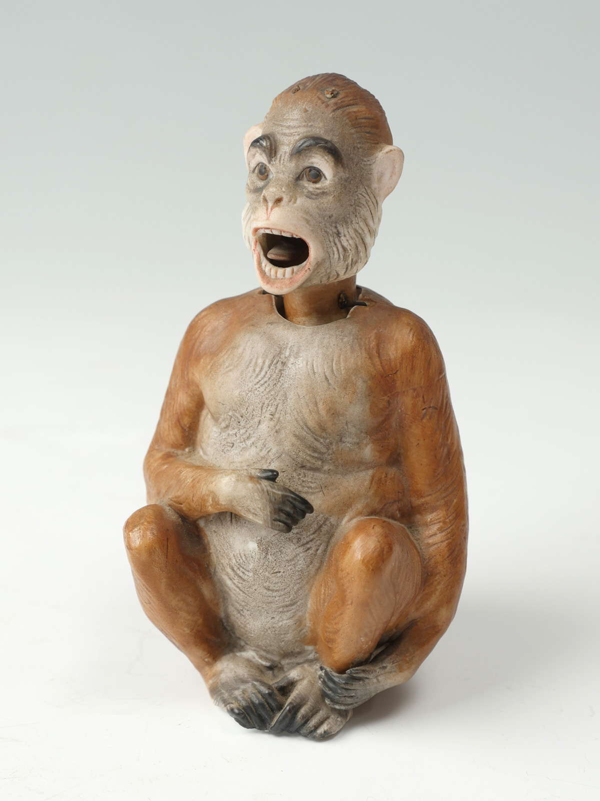 Appraisal: ERNST BOHNE SOHNE PORCELAIN MONKEY FORM NODDER Ernst Bohne Sohne