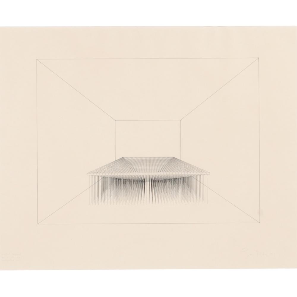 Appraisal: LOREN MADSEN AMERICAN B INVERTED PYRAMID INK ON PAPER H