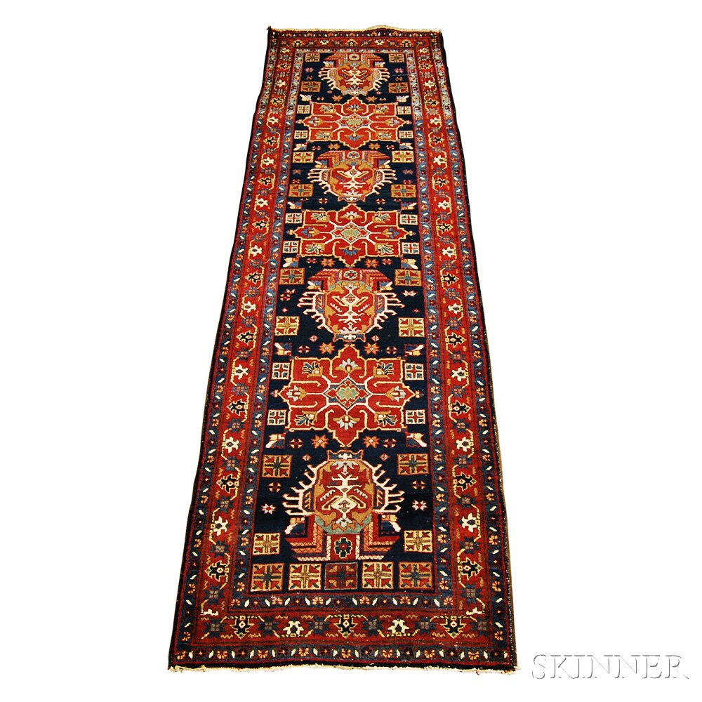 Appraisal: Heriz Long Rug Northwest Persia th century very minor areas