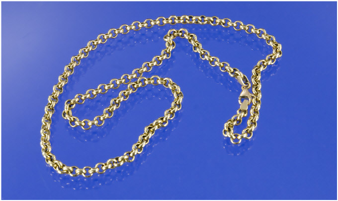 Appraisal: Carat Gold Belcher Chain grammes in weight inches long