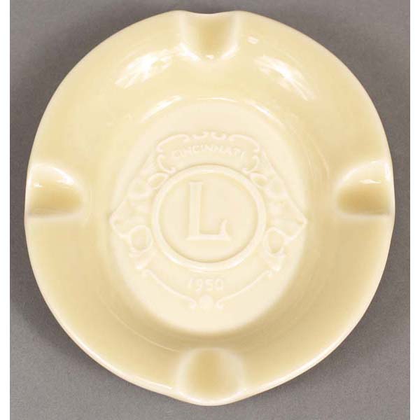 Appraisal: Rookwood Lions Club Tan Ashtray