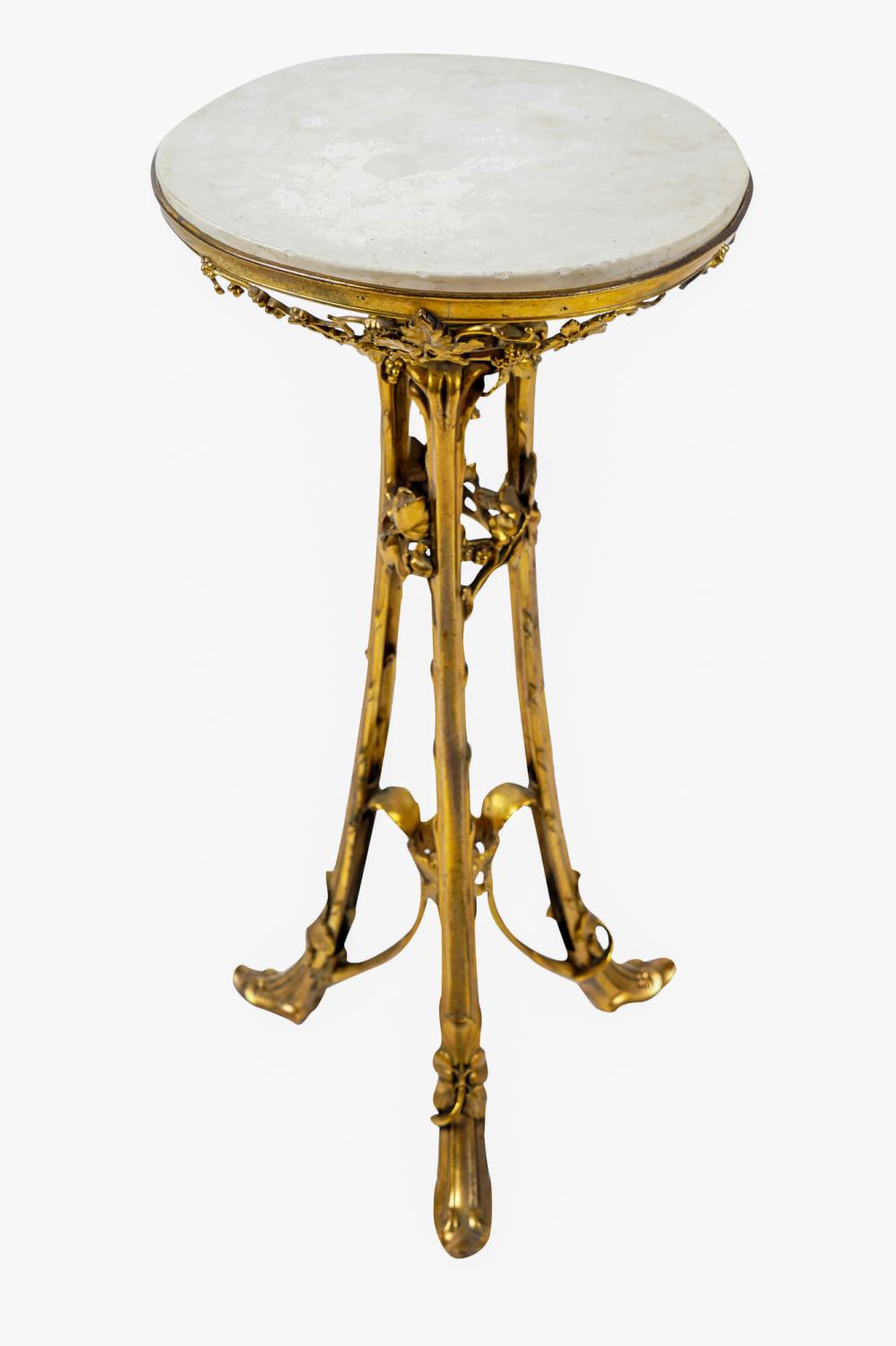 Appraisal: GILT BRONZE MARBLE COCKTAIL STANDProvenance The Estate of Barron Hilton