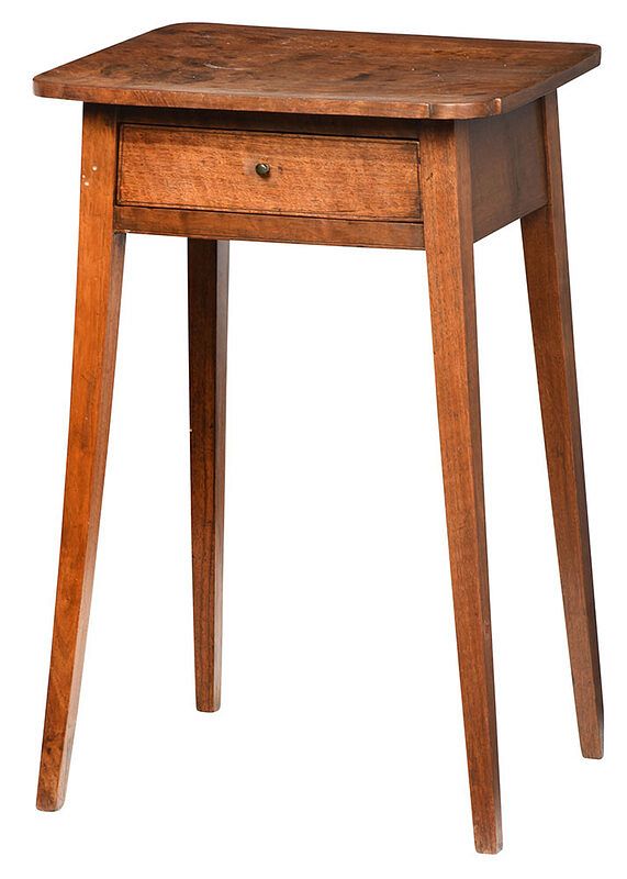 Appraisal: American Federal Walnut Splay Leg Table possibly southern early th