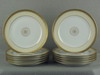 Appraisal: DINNER PLATES - LOT OF TWELVE GOLD RIMMED DINNER PLATES