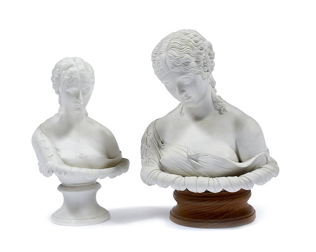 Appraisal: A Parian bust Clytieon a later oak base cm and