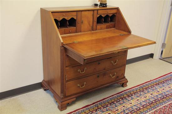 Appraisal: SLANT LID DESK Maple and of typical form with interior