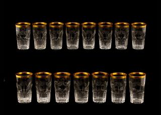 Appraisal: Moser Crystal Beverage Glasses Horace E Dodge Ludwig Moser Sohne