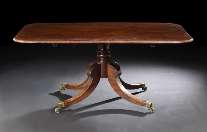 Appraisal: William IV Mahogany Breakfast Table mid- th century the rounded