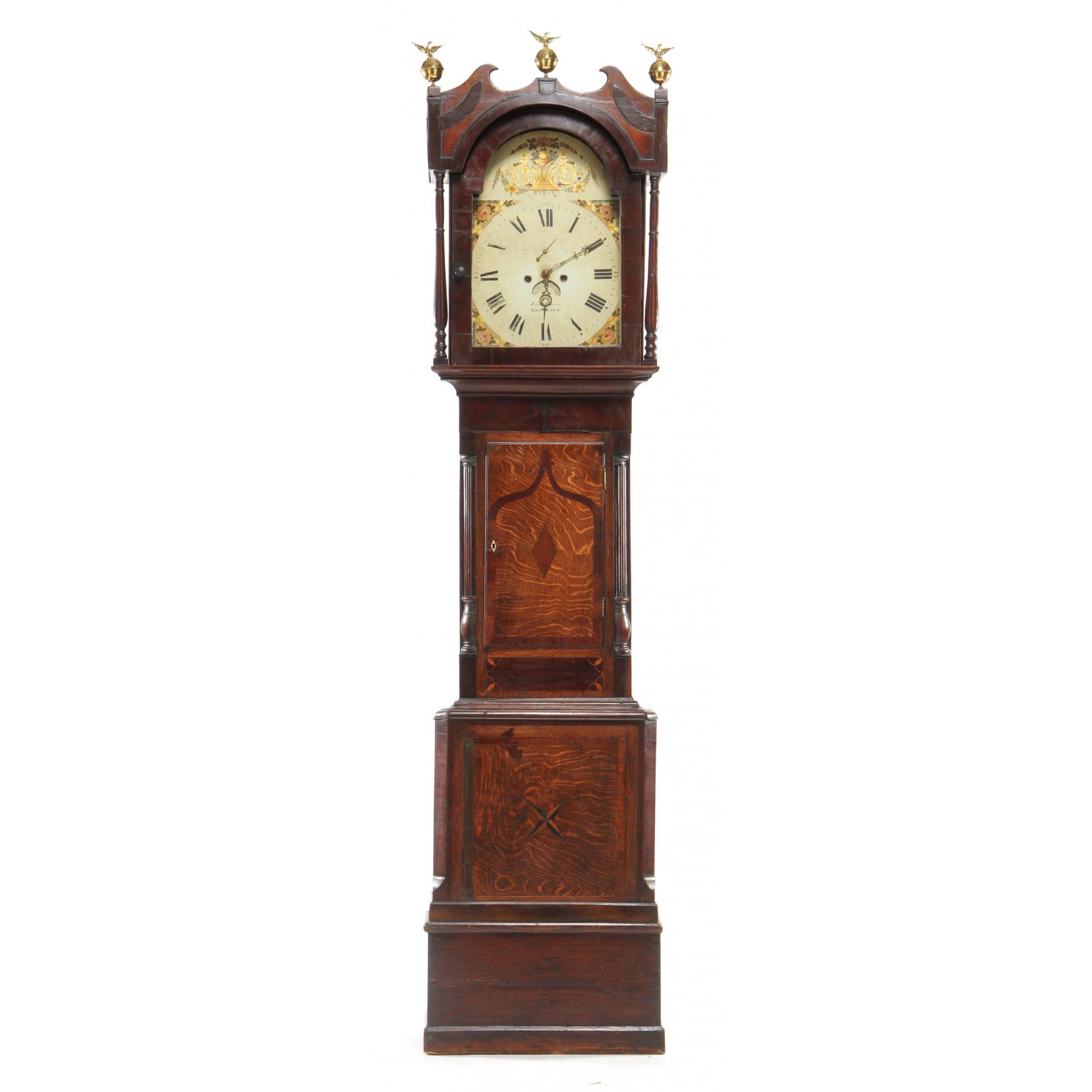 Appraisal: George III Inlaid Tall Case Clock Edward Harris Bromyard early