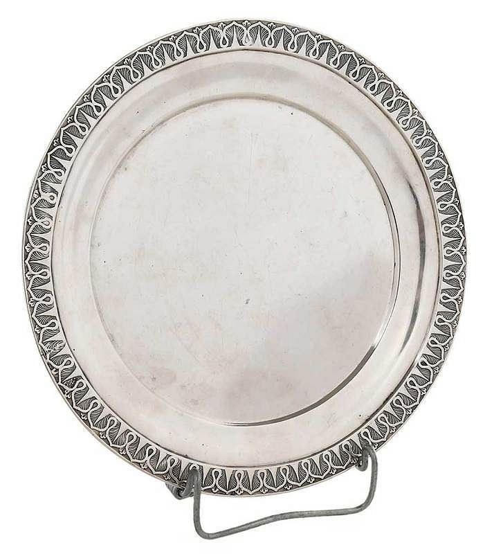 Appraisal: Hayden and Gregg Coin Silver Plate Charleston mid th century