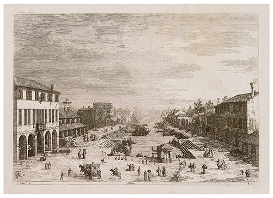 Appraisal: ANTONIO DA CANAL IL CANALETTO Mestre Etching circa x mm