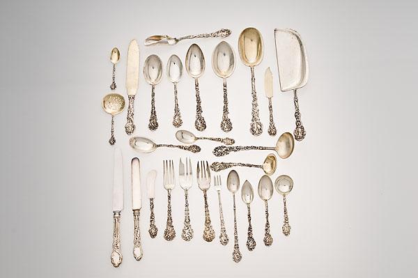 Appraisal: GORHAM VERSAILLES STERLING DINNER SERVICE pieces struck with Gorham hallmarks