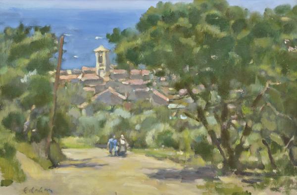 Appraisal: COLIN COLAHAN - Cassis oil on canvas COLIN COLAHAN -