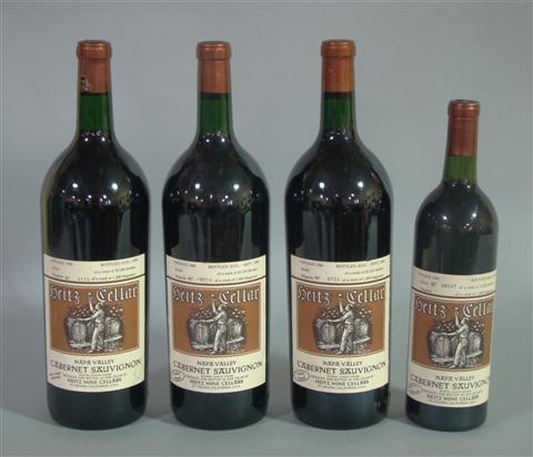 Appraisal: FOUR BOTTLES OF HEITZ WINE Includes one bottle of Bella