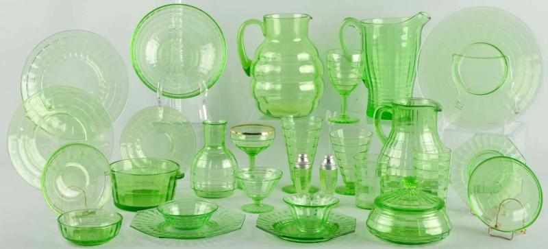 Appraisal: Lot of Over Pieces of Optic Depression Glass Description Includes