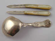 Appraisal: A near pair of Victorian silver m o p handled