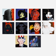 Appraisal: After Andy Warhol SUPERMAN THE WITCH SANTA CLAUS MICKEY MOUSE