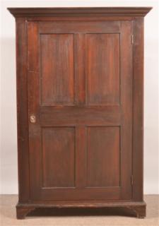 Appraisal: PA th Century Softwood Storage Cupboard Pennsylvania th Century Softwood