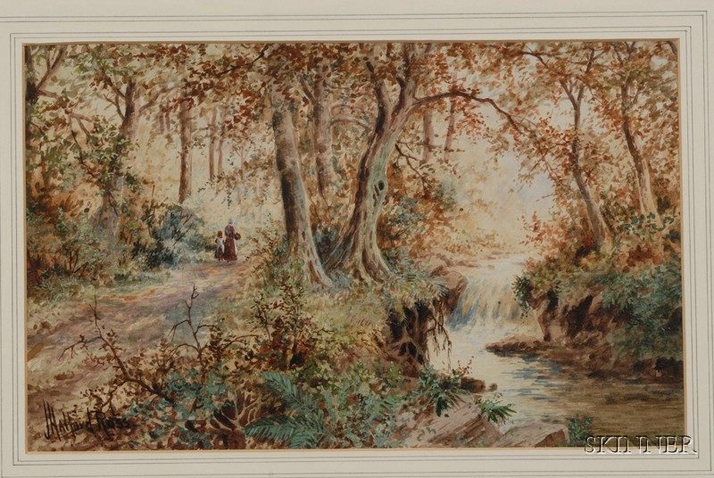 Appraisal: Joseph Halford Ross British b Strolling Along the Brook Path