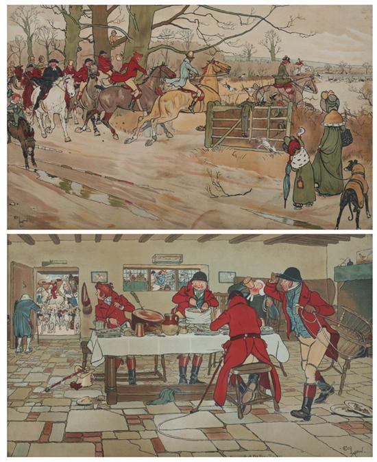 Appraisal: CECIL CHARLES WINDSOR ALDIN British - The Fallowfield Hunt Breakfast