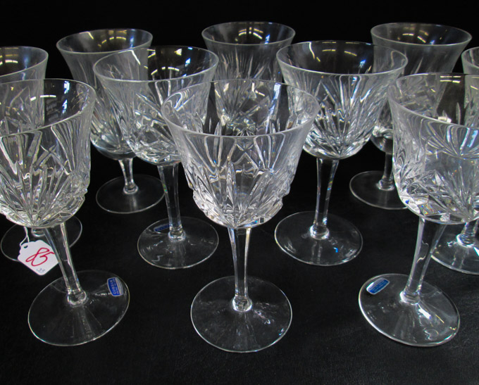 Appraisal: GORHAM CUT CRYSTAL STEMWARE SET thirty-three pieces in the Cherrywood