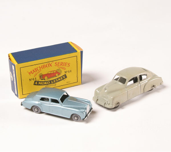 Appraisal: Matchbox cars boxed no Rolls Royce and two-door Chevy sedan