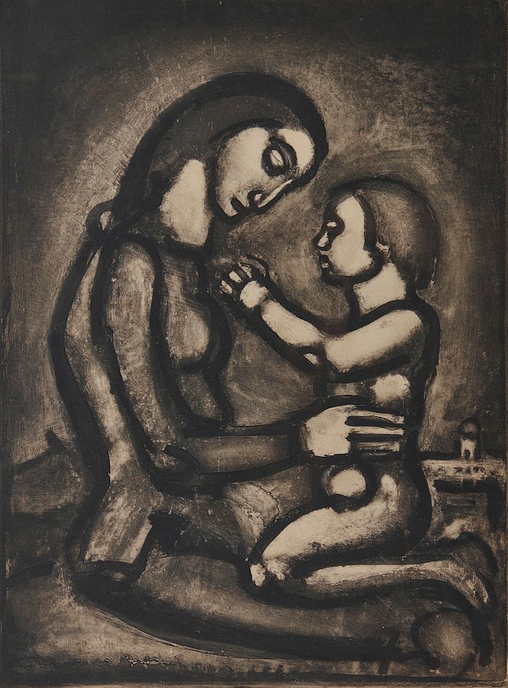 Appraisal: GEORGES ROUAULT French - Il serait si doux d'aimer aquatint