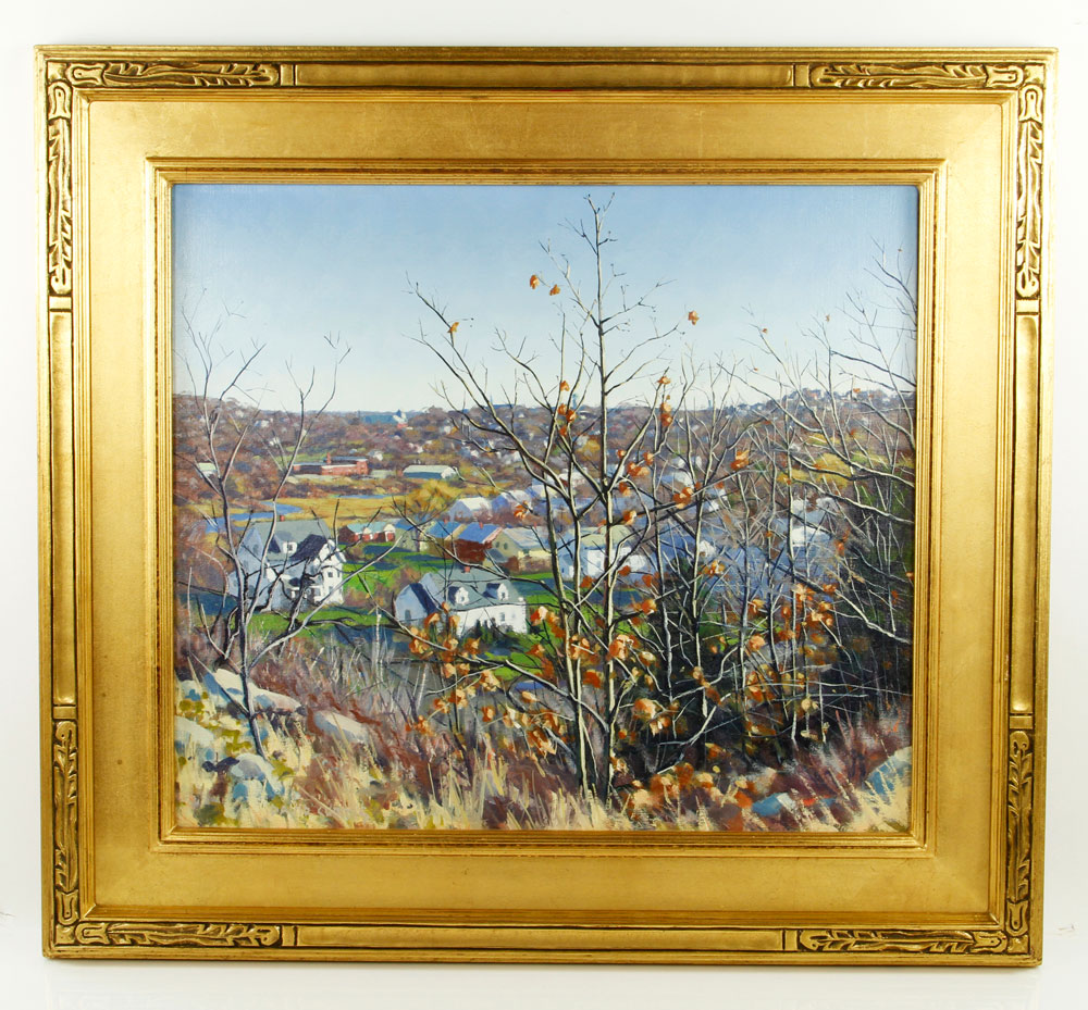 Appraisal: - Curtis Fall Landscape O C David P Curtis American