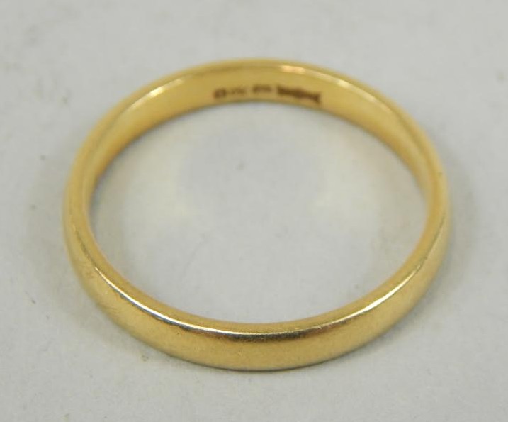 Appraisal: An ct gold wedding band g all in