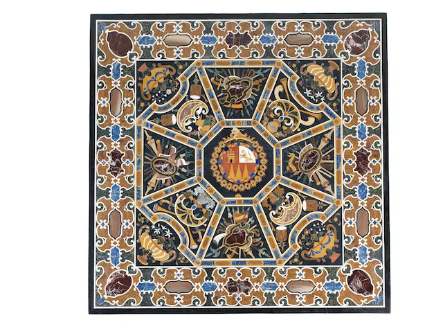 Appraisal: A pietra dura table top after an Italian early th